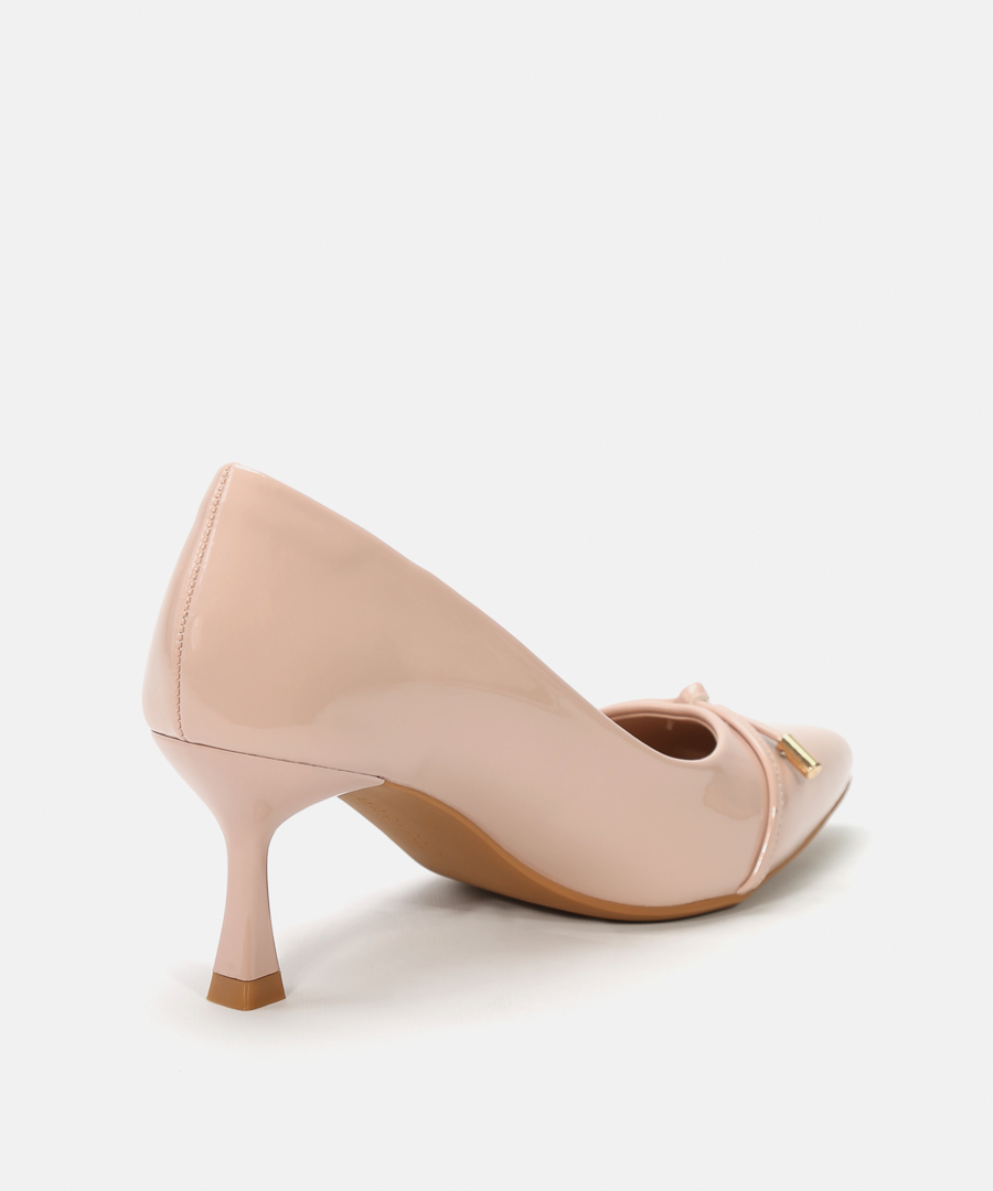 Zapatos tacón adorno lazo image number null